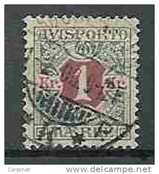 DENMARK - NEWSPAPER STAMPS - TIMBRES POUR JOURNAUX - 1907 - Yvert # 8  - VF USED - Colis Postaux