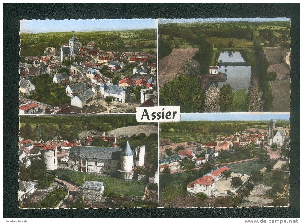 CPSM - En Avion Au-dessus De  ASSIER ( Lot  46 ) - Multivues ( Vue Aérienne LAPIE 100) - Assier