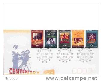 Australia   1995  Centenary Of Cinema Strip 5 FDC - FDC