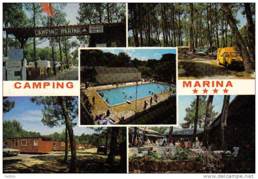 Carte Postale 40.  Mimizan Camping Marina Trés Beau Plan - Mimizan Plage