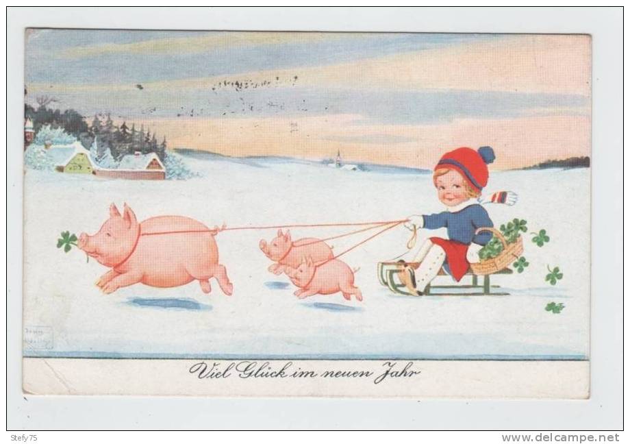 Maiali Porta Slitta -bambini - Pigs