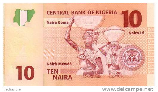 NIGERIA  10 Naira  Daté De 2006   NOUVEAU    ***** BILLET  NEUF ***** - Nigeria