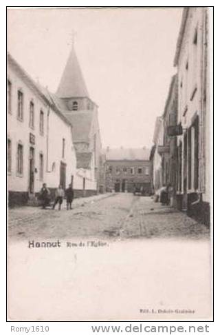 HANNUT -  Rue De L'Eglise - Voyagée En 1903. - Hannuit