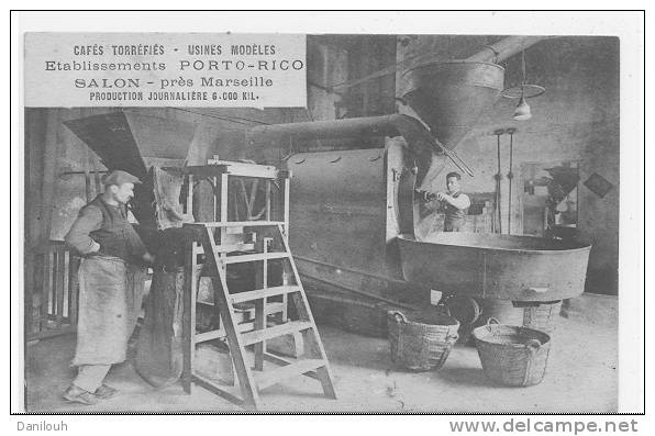 13 // SALON DE PROVENCE, ETABLISSEEMNTS PORTO RICO, Cafés Torréfiés, Usine Modèles, Production Journalière 6000 Kg, ANIM - Salon De Provence