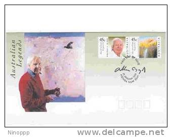 Australia   1999  Australian Legends - Arthur Boyd Se-tenant Pair  2 FDC - FDC