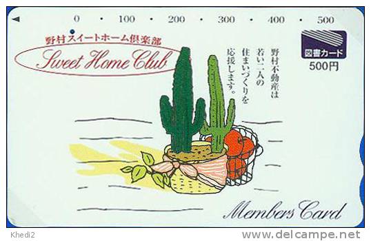 Carte Fleur Plante CACTUS - KAKTUS Blume Karte - Japan Flower Card 112 - Blumen
