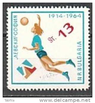 BULGARIE - 1964 - 50 An. Sport-cloub "LEVSKY" - 1v** - Volleyball