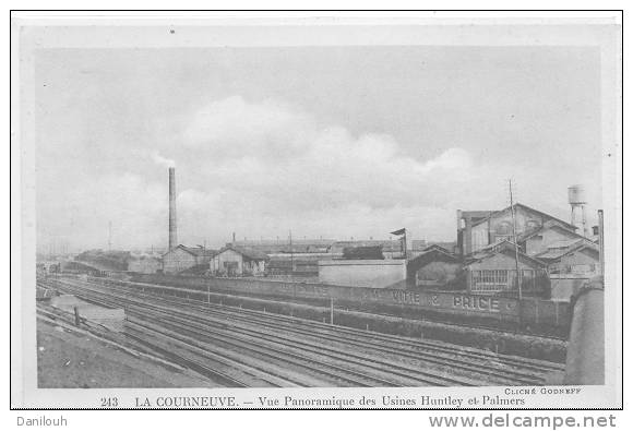 93 /// LA COURNEUVE, Vue Panoramique Des Usines Huntley Et Palmers Cliché Dogneff - La Courneuve