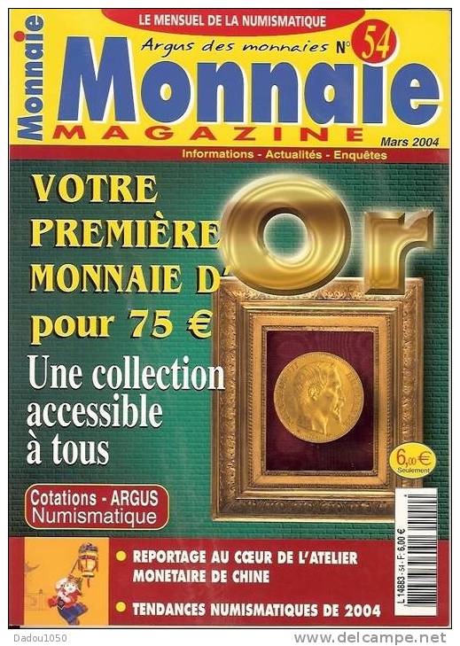 Monnaie Magazine 6 NUMEROS , Petit Prix - Français