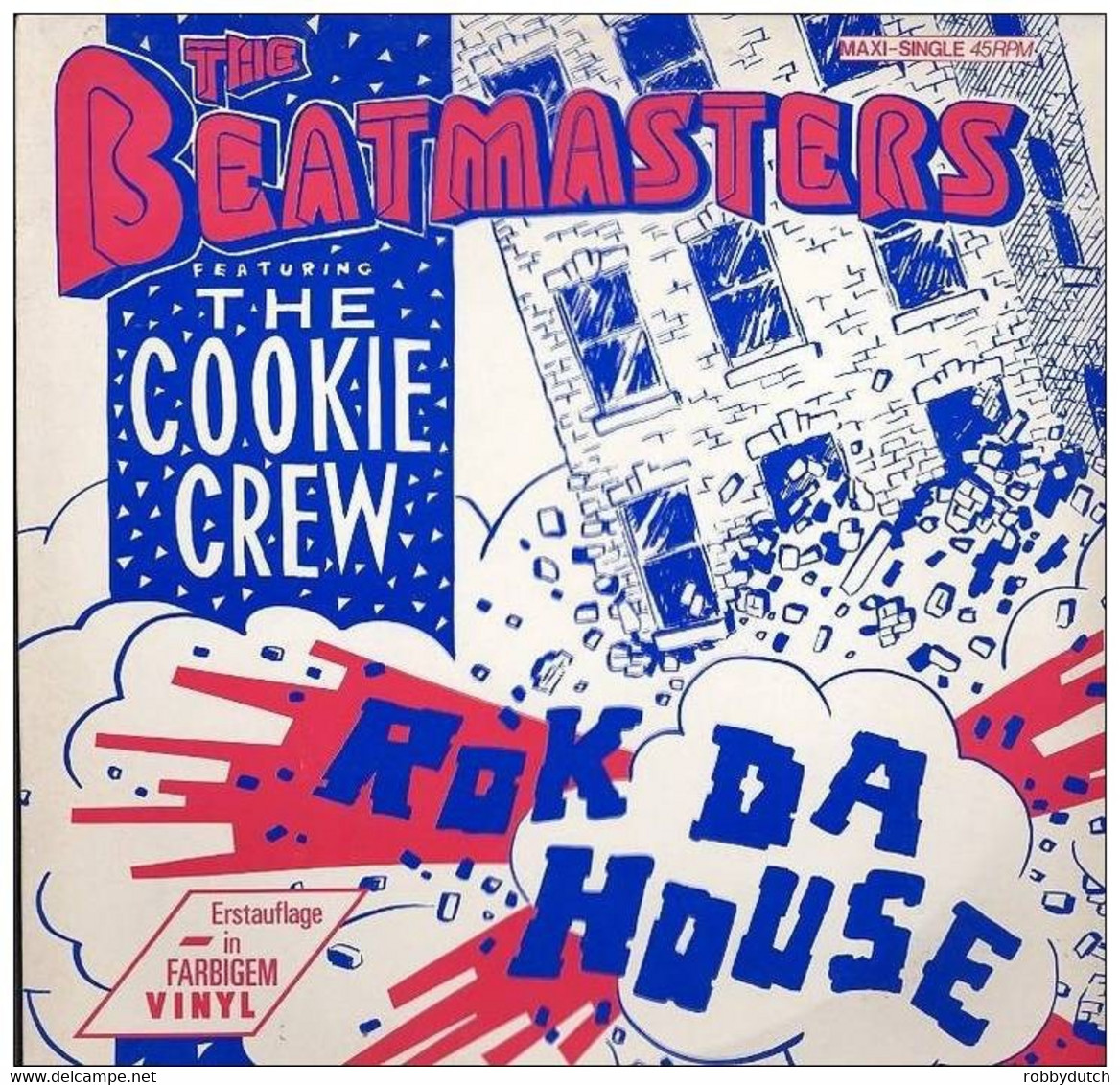 * 12" * BEATMASTERS Featuring The COOKIE CREW - ROK DA HOUSE (Coloured Vinyl. 1987 Ex-!!!) - Dance, Techno En House