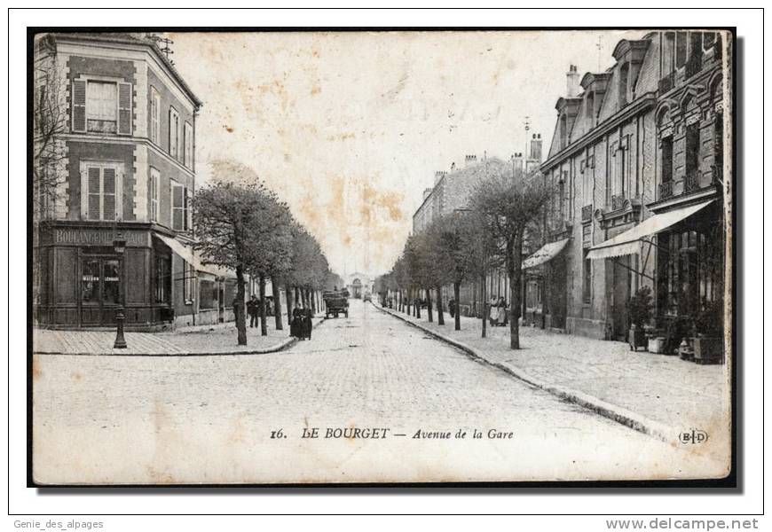 93 Le BOURGET, Av De La Gare, Ed ELD -16-, Voyagé En 1916 - Le Bourget