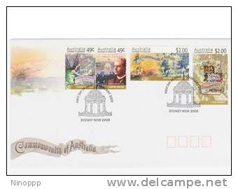 Australia   2001 Federation Centenary Set (4)  FDC - FDC