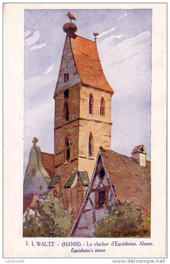 Illustrateur - Hansi - Le Clocher D'Eguisheim. Alsace Eguisheim's Tower - Hansi