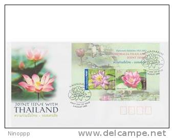 Australia  2002  Australian-Thailand Mini Sheet  FDC - FDC