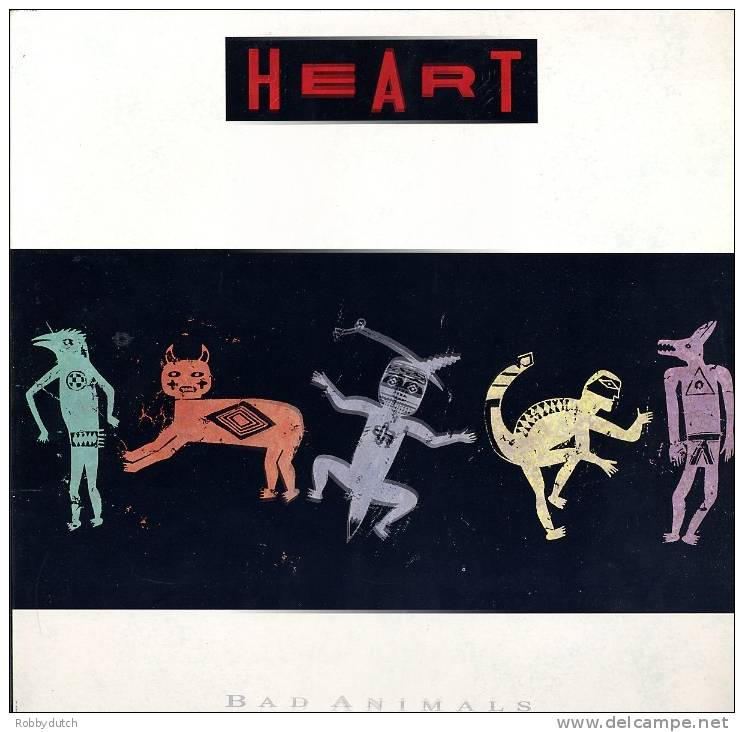 * LP * HEART - BAD ANIMALS (Canada 1987 Ex!!!) - Rock