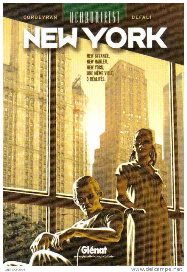 Carte Postale DEFALI Pour Uchronies New York Glénat 2008 - Postcards