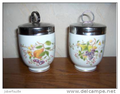 POTS A CONFITURE  PORCELAINE ANGLIASE COALPORT - Unclassified