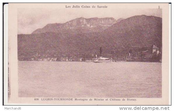 HAUTE SAVOIE . LUGRIN-TOURRONDE . MONTAGNE DE MEMISE ET CHATEAU DE BLONAY - Lugrin