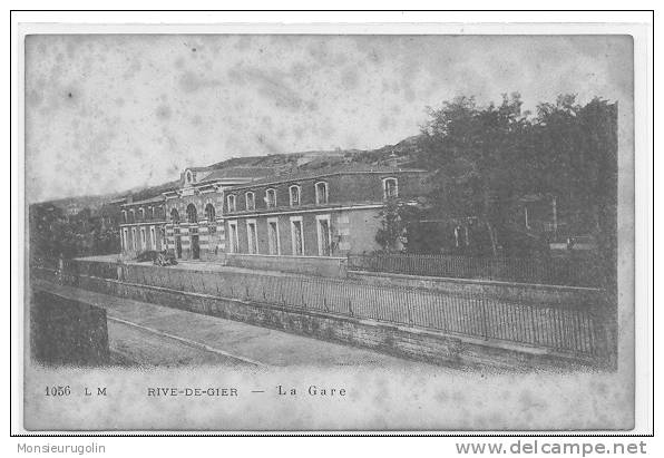 42 ) RIVE DE GIERS, LA GARE, N° 1056 LM, /** - Rive De Gier