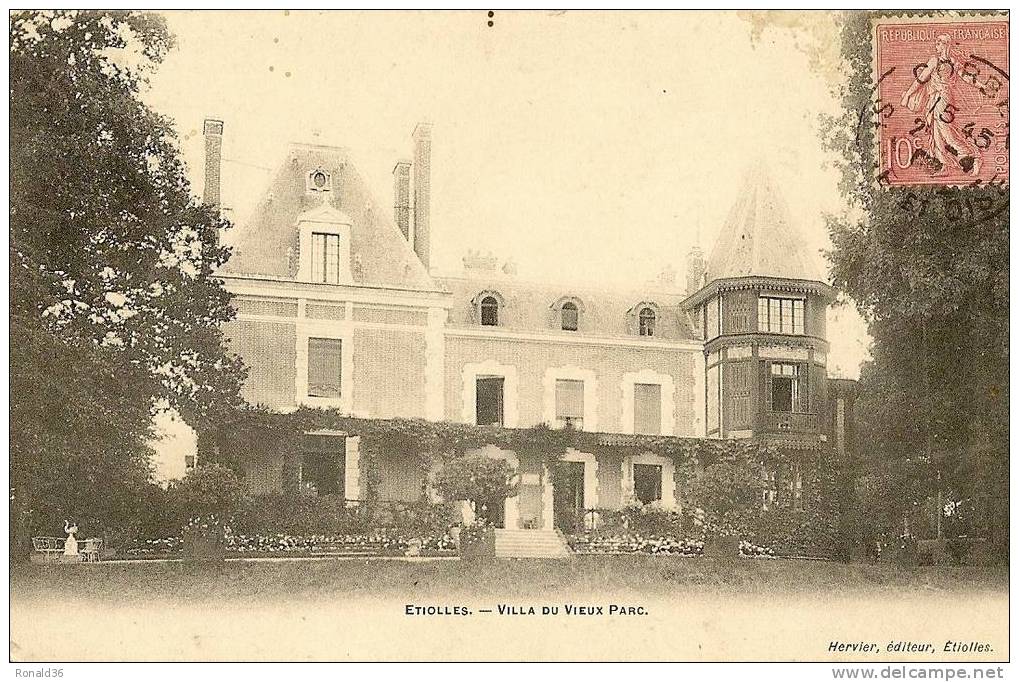 CP 91 ETIOLLES Villa Du Vieux Parc ( Habitation , Bois ) - Longjumeau