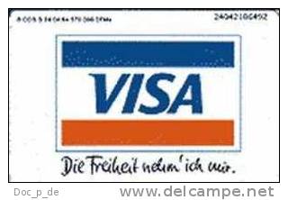 Deutschland - Germany - S 24 04/94 VISA-Karte / Banco Santander - S-Series: Schalterserie Mit Fremdfirmenreklame