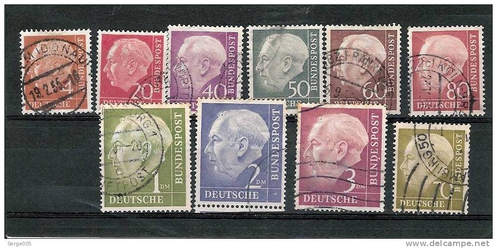 BUNDESPOST  VENTE No  16   0BLITERES - Used Stamps