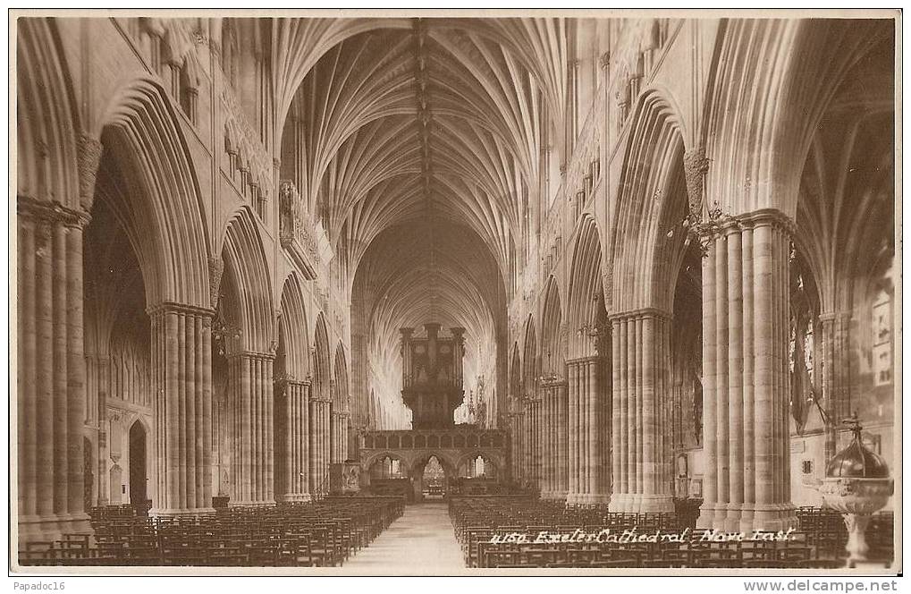 GB - Dev - Exeter Cathedral - Nave East - "Sunshine" Series N° 4150 - [nef Orientale] - Exeter