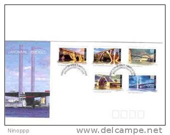 Australia  2004  Landmark Bridges P&S  Strip 5  FDC - FDC