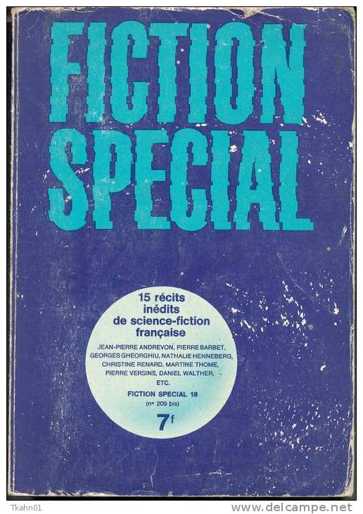 FICTION SPECIAL N° 18 (209-BIS) 15  RECITS INEDITS DE  S-F  " OPTA"  DE 1971 - Opta