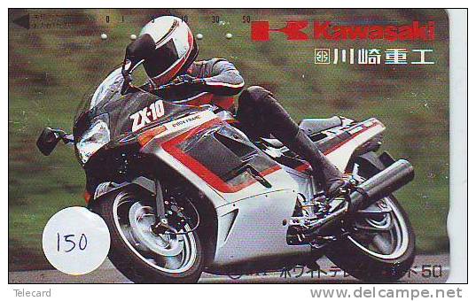 MOTOR KAWASAKI Sur Telecarte Japan (150) - Motorbikes