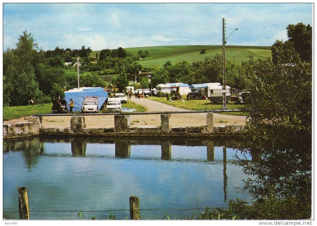 52 ARC EN BARROIS Le Terrain De Camping Du "Vieux Moulin" Cpsm Couleur Animée - Arc En Barrois