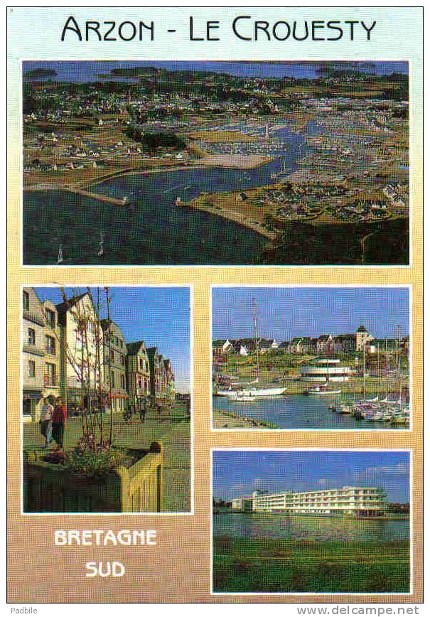 Carte Postale  56.  Arzon Presqu´Ile De Rhuys  Port De Crouesty  Trés Beau Plan - Arzon