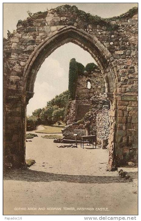 GB - Sus - Gothic Arch And Norman Tower, Hastings Castle - (not Circulated / Non Circulée) - Hastings