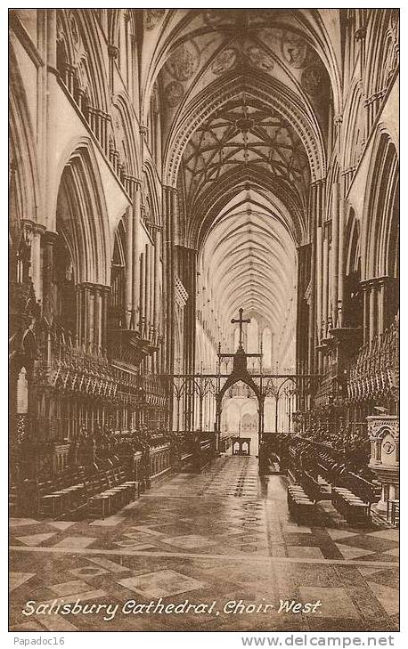 GB - Wil - Salisbury Cathedral, Choir West - Frith's Series - (not Circulated / Non Circulée) - Salisbury