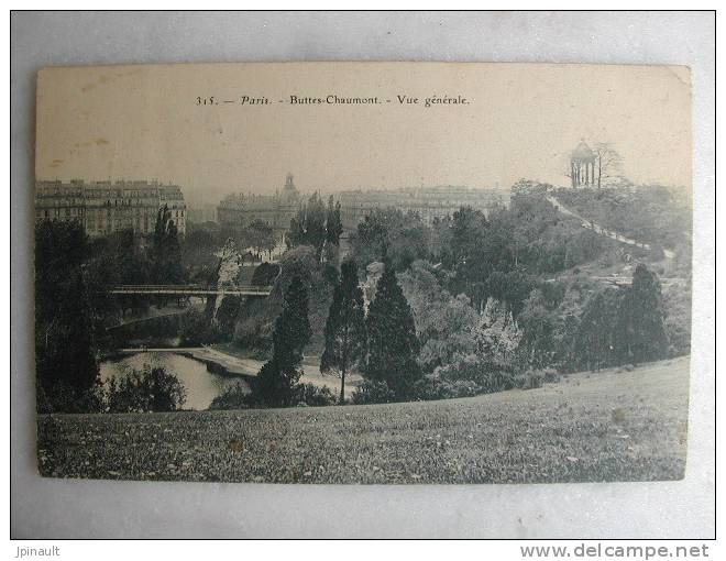 PARIS - Buttes Chaumont - Vue Générale - District 19