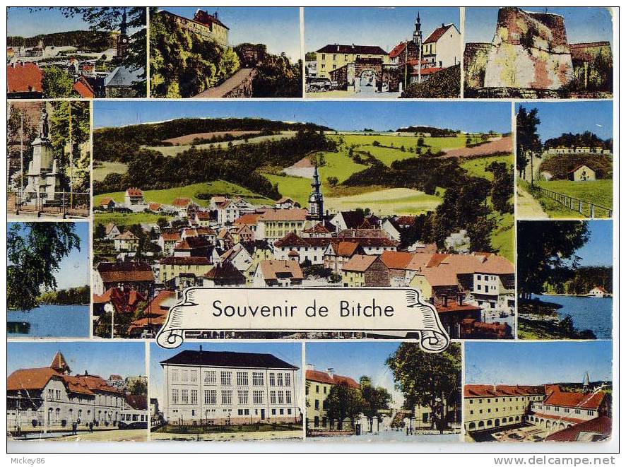 BITCHE-----1968--Souvenir De Bitche (vues Diverses.,cm N° Pa 25 éd  Pierron - Bitche