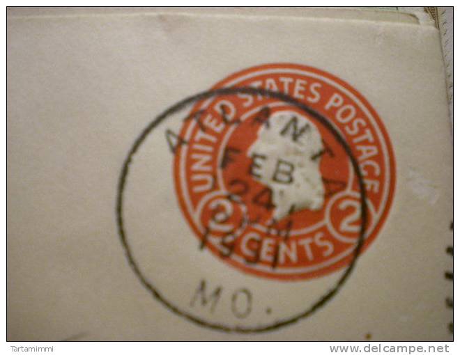 Atlanta MISSOURI - 1931   - 2 Cent Envelope - 1921-40