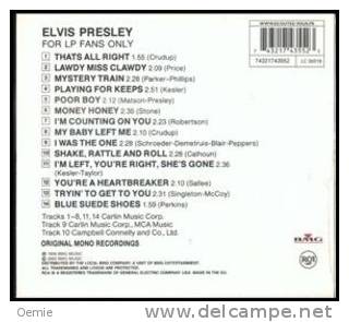 ELVIS  PRESLEY   //    FOR   LP FANS  ONLY    //   CD ALBUM DIGIPAK   14  TITRES  NEUF SOUS CELOPHANE - Rock