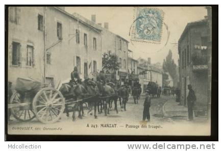 63 MANZAT Passage Des Troupes (MILITAIRES) - Manzat