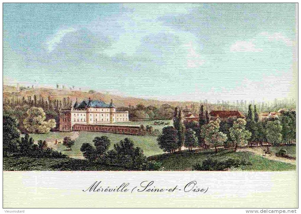 CPSM.  MERIVILLE AU TEMPS JADIS. LE CHATEAU. - Mereville