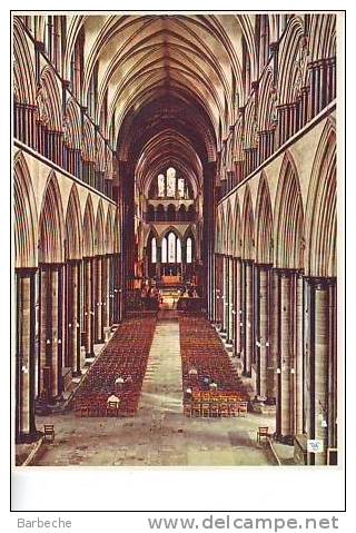 THE NAVE , SALISBURY CATHEDRALE  .- - Salisbury