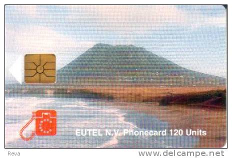 ST. EUSTATIUS  120 U  THE QUILL  LANDSCAPE  CHIP  MINT STAT C2a CV$30US READ DESCRIPTION !! - Antilles (Netherlands)