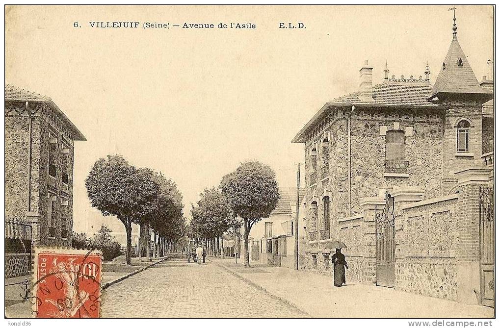 CP 94 VILLEJUIF Avenue De L'asile - Villejuif