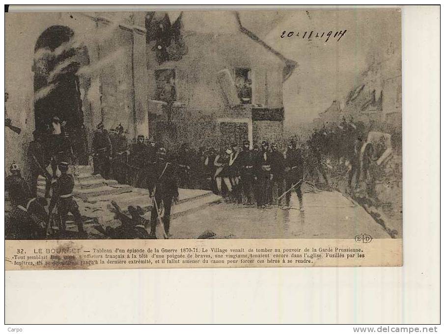 LE BOURGET - Tableau D'un épisode De Guerre 1870-71. - Le Bourget