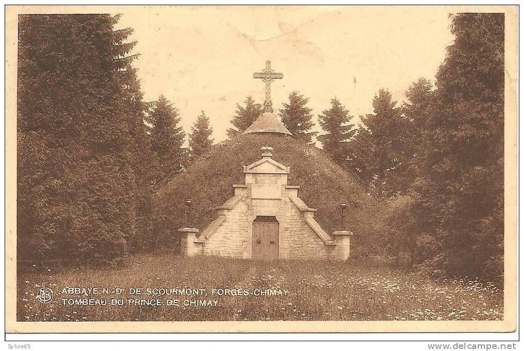 Abbaye N D De Scourmont-forges -chimay-tombeau Du Prince De Chimay - Chimay