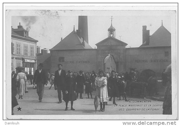 03 // COMMENTRY, Place Martenot Et La Sortie Des Ouvriers De La Forge, ANIMEE, CPSM Ed Etoile ** - Commentry