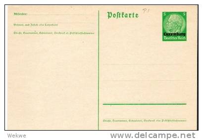 L055/  LUXEMBURG  -  Dt. Besetzung Hindenburg P 1 ** - 1940-1944 Occupation Allemande