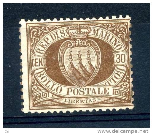 Saint Marin  -  1877  :  Yv  6  (*) - Neufs