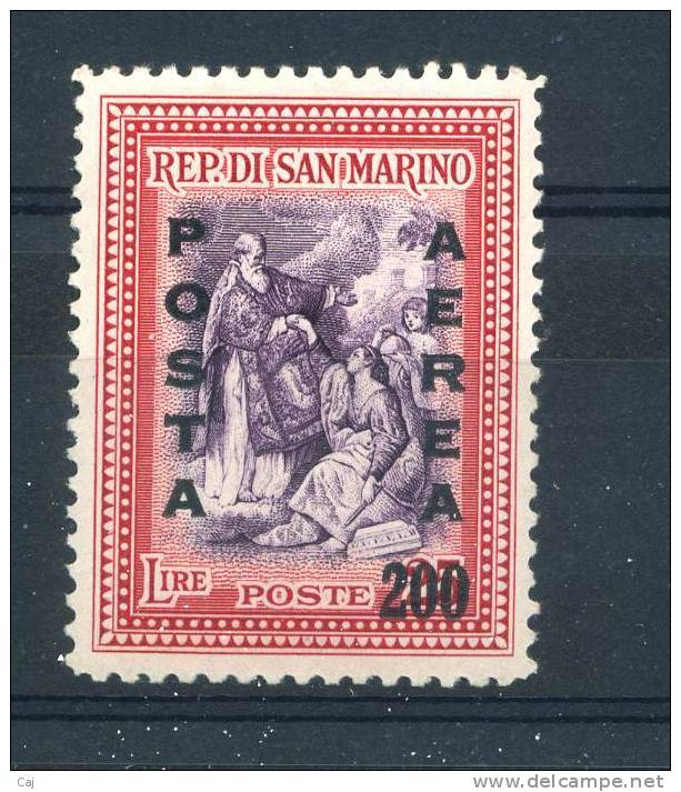 Saint Marin  -  Avion  -  1948  :  Yv  67  * - Posta Aerea