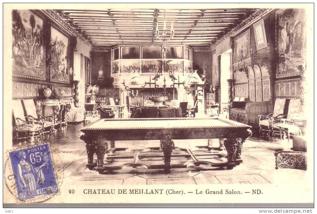 18 --- Chateau De Meillant ---  Le Grand Salon - Meillant